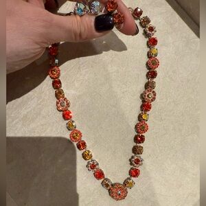 Austrian Crystal Necklace NEW 🧡